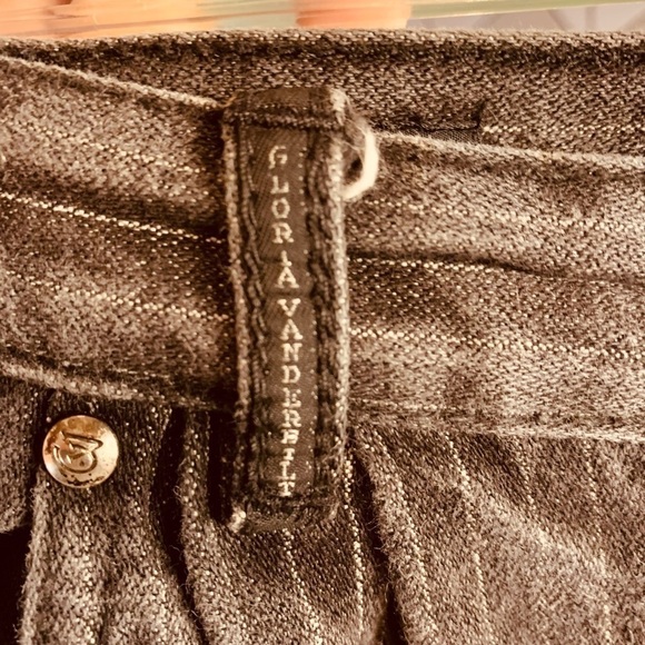 Vintage Gloria Vanderbilt Stripped Black Mom Jeans for Murjani Size 9/28 Denim - Picture 10 of 15